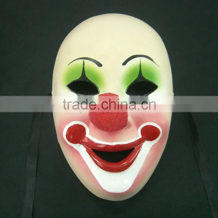 Comedy Joker Masque Big Nose Blue Mouse Hand Painted For Party