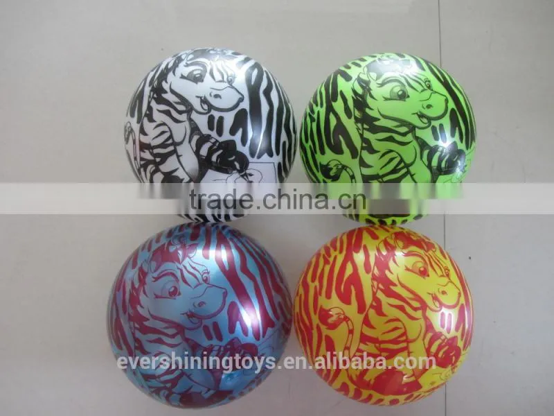 pvc toy balls/one color printed balls/single printed balls