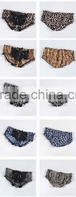 Hot sales newest sexy pattern print panties thongs women 6002