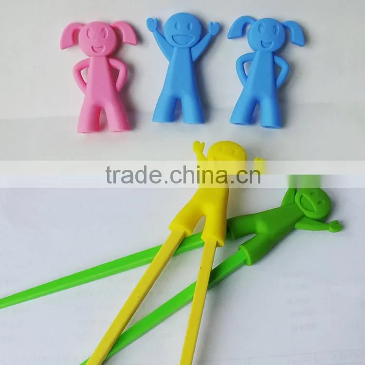 2016 FDA Silicone rubber kids chopsticks