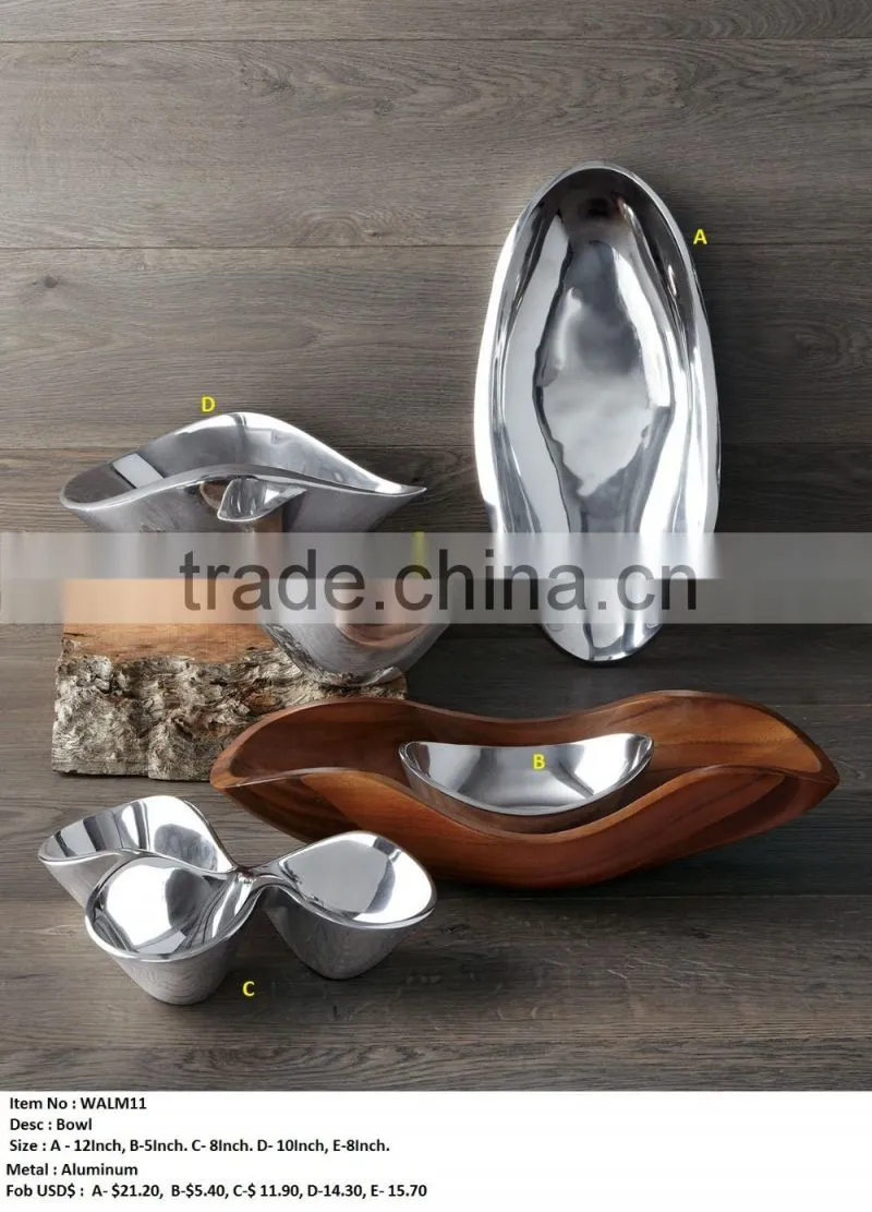 Antler handle tray Aluminum