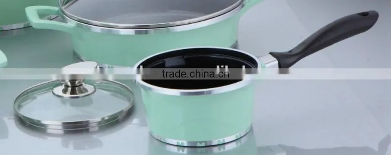 16cm aluminum ceramic coatingsauce pan with non stick coating