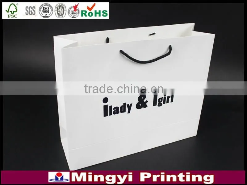 Factory direct customer design shopping paper bag with handle