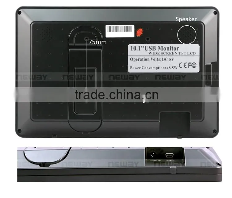 Hot sale 10.1 inch TFT LED Backlight Touch Screen LCD Monitor