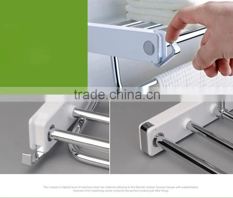 High Quality Wall Mounted Bathroom Shower Holder Towel Shelf