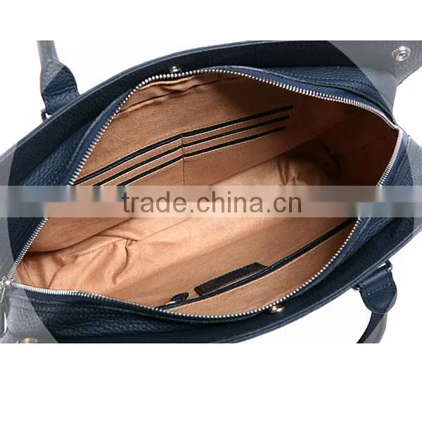 Leather attache case Portfolio for men Business Case Bag