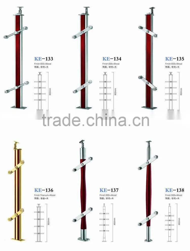 porch railing post with tempered glass, deck railing post attachment