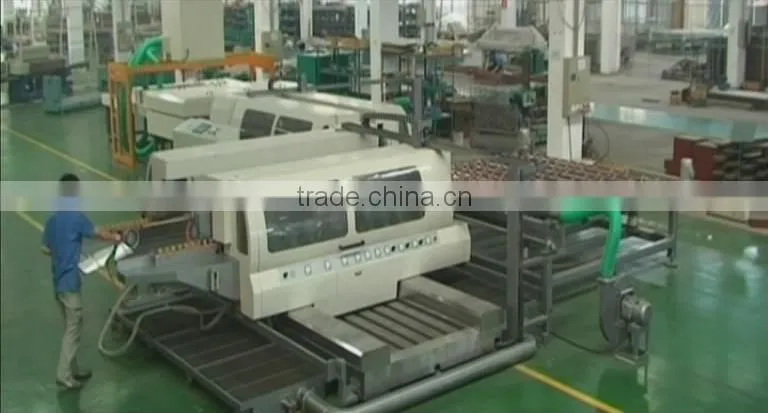glass double edging machine line glass edging production line with automatic