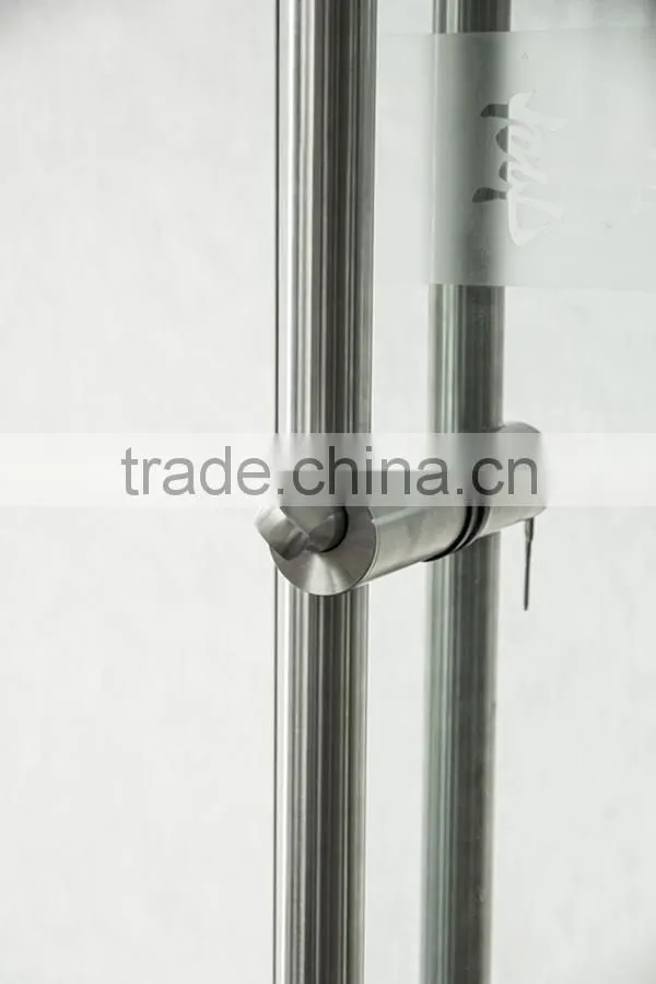 Modern Fashion Style Customized 304 stainless steel glass design door handle lock set