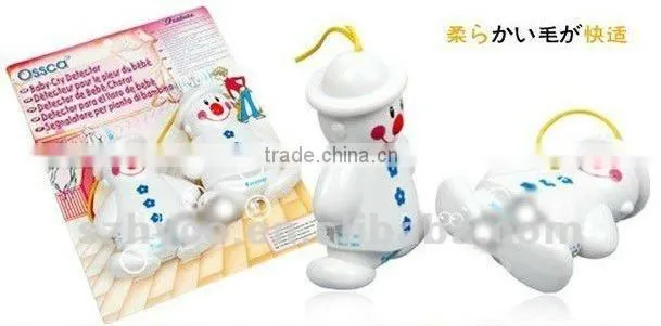 Cute wireless baby cry detector alarm baby monitors voice activate