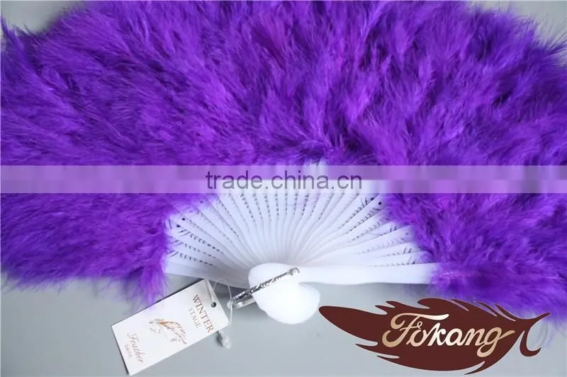 Wholesale Feather Fan Turkey Feather Fan For Party Dance Show