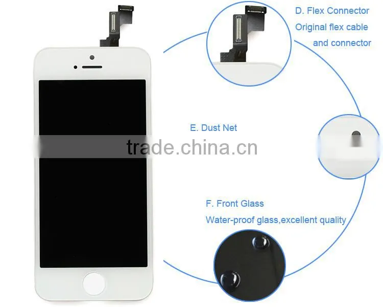 Excellent Quality high-end original touch screen lcd for iphone 5