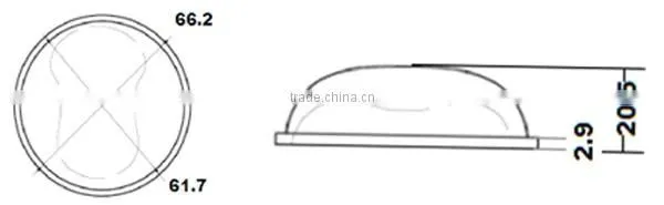 20W 30W Led Street Light Glass led Lens