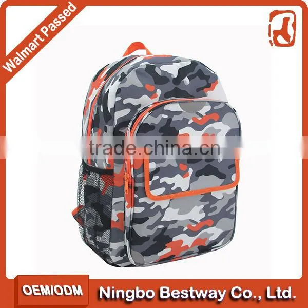 Fashion high school backpack bag camo military hiking backpacks
