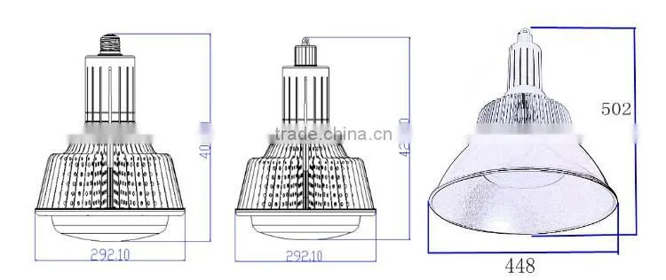 Dimmable and 1-10V dimming 180W ac led high bay light