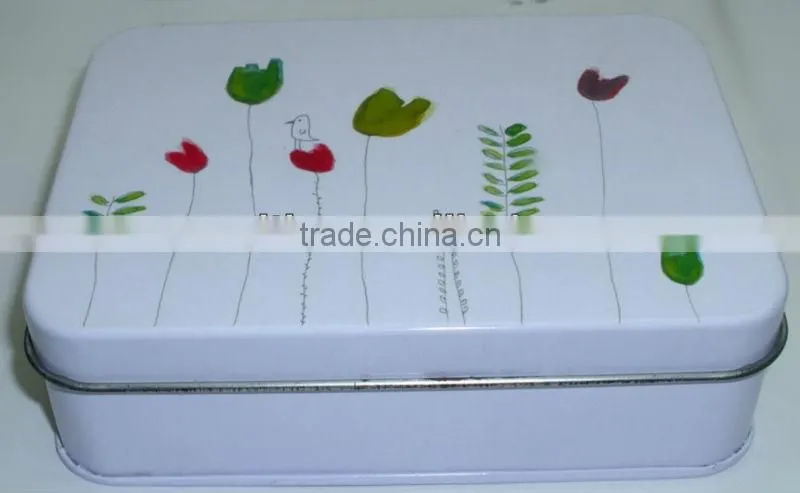 Pretty Cookie/Candy Tin, Made of Food Grade Tinplate with CMYK Printing