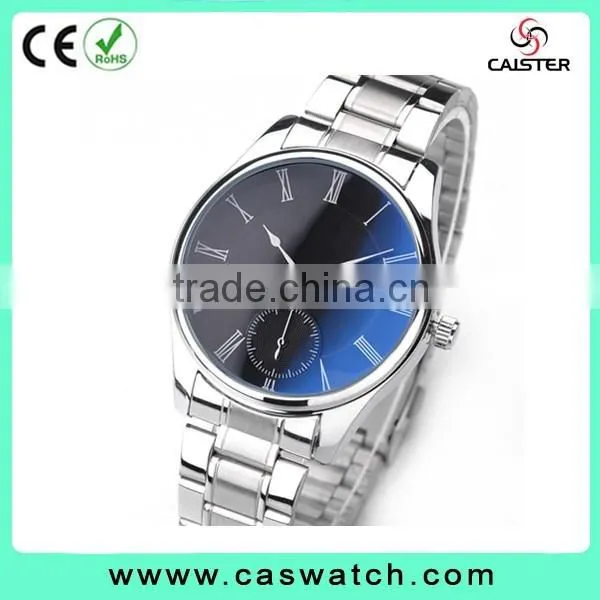 Fancy minimalist design high quality leather watch, delicate waterproof men's watch, leather and metal strap interchangeable