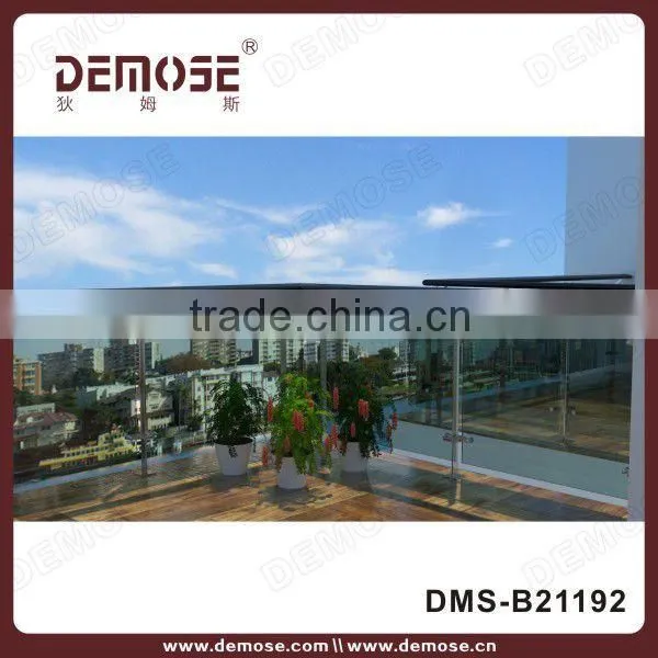 indoor plexiglass stairs handrail designs or steel flat bar stair handrail
