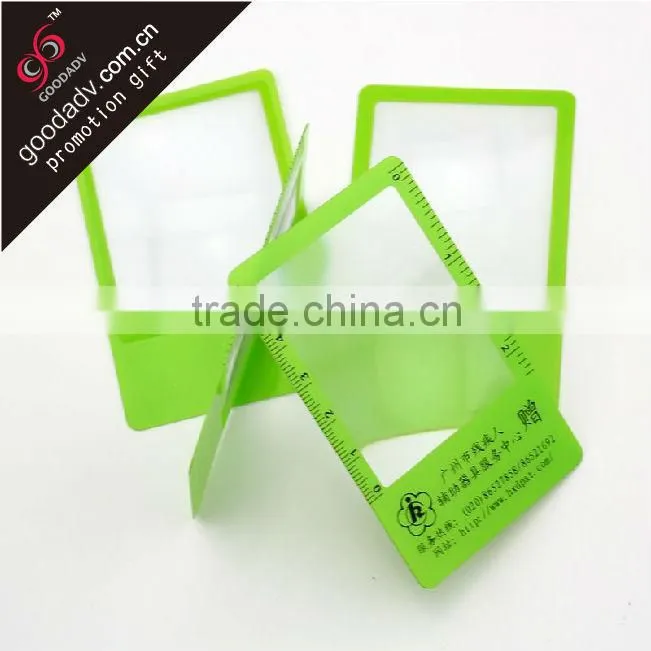 Eco-friendly promotional gifts pvc magnifying glass/magnifying glass sheets
