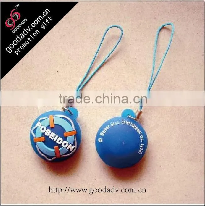 Customized design promotional gifts pvc mobile strap