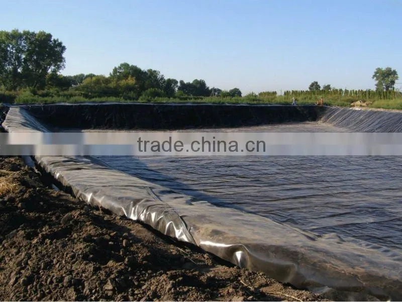 1.5mm Smooth and Black HDPE Geomembrane Liner
