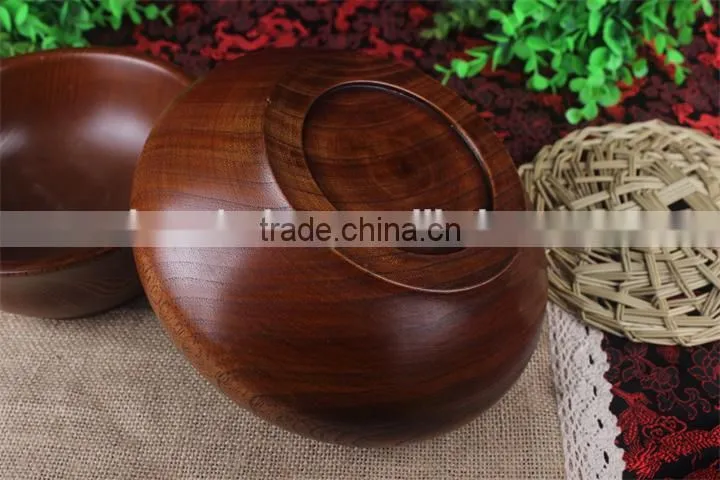 Natural wood tableware wooden bowl