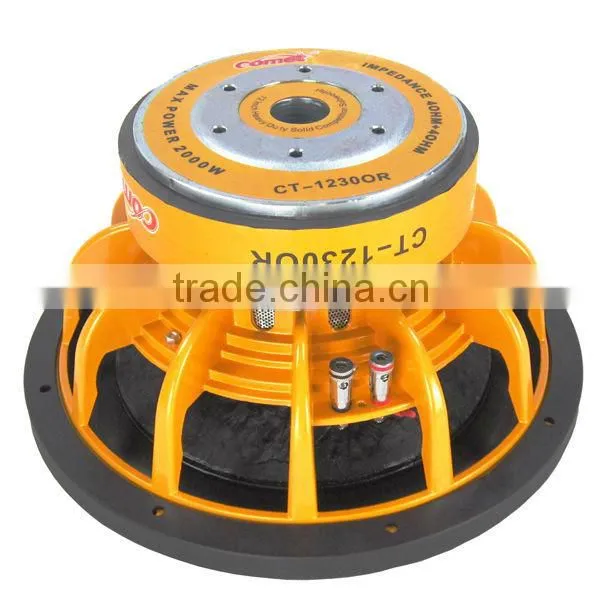 Cometa CT-1230OR 12inch 2000W Orange subwoofer/powered speaker for car/speaker subwoofer 1000w car