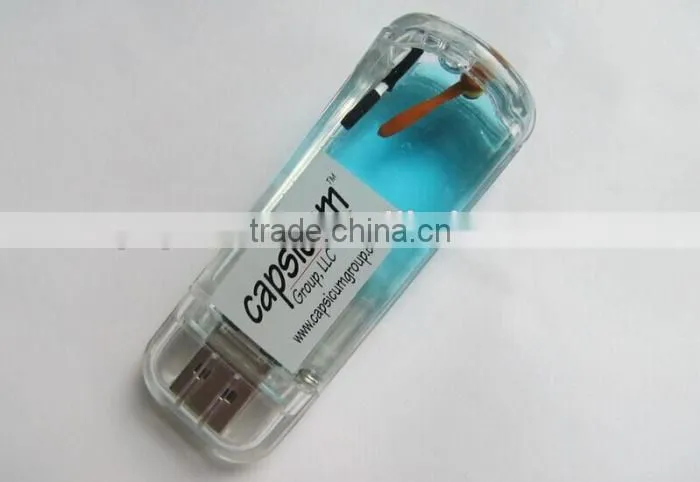 Aqua usb flash disk pen drive with customized floater