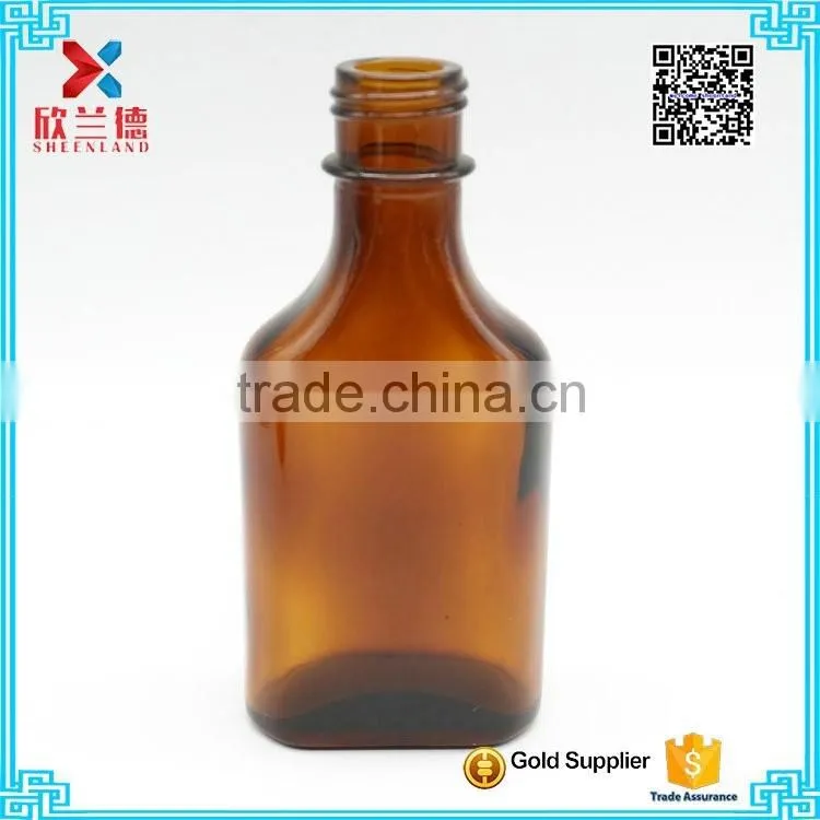 Oral liquid /syrup pharmaceutical medical round amber bottle 100ml