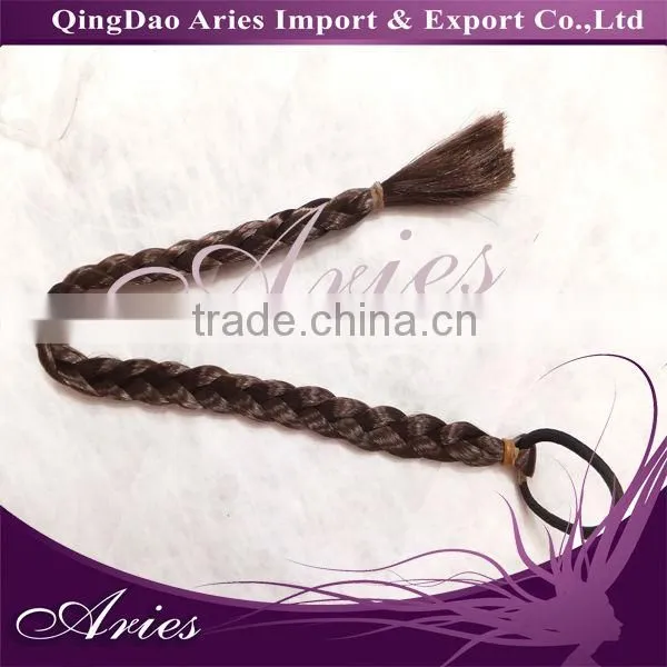 Cheap Natural Wavy Hair 100% Remy Human Hair Drawstring Ponytail
