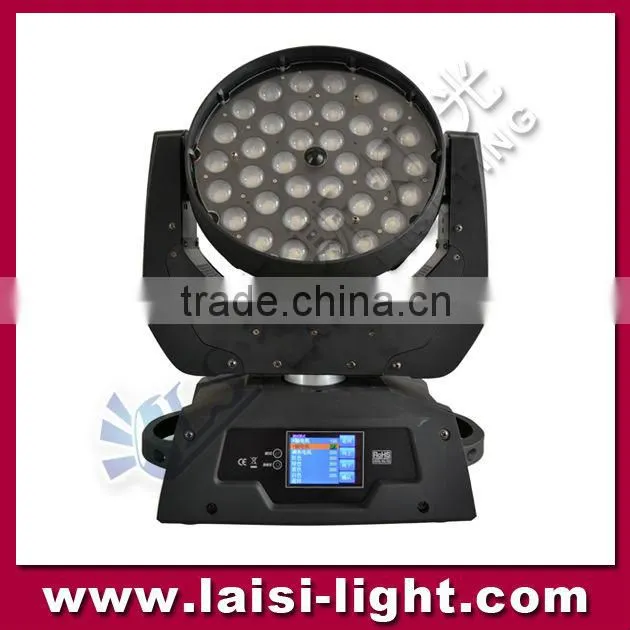 wash 36pcs touch screen led moving head zoom light withTransmiter & Receiver 4in1/5in1/6in1 wireless dmx moving head light
