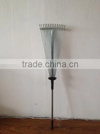 15 Teeth telescope Handle steel garden rake