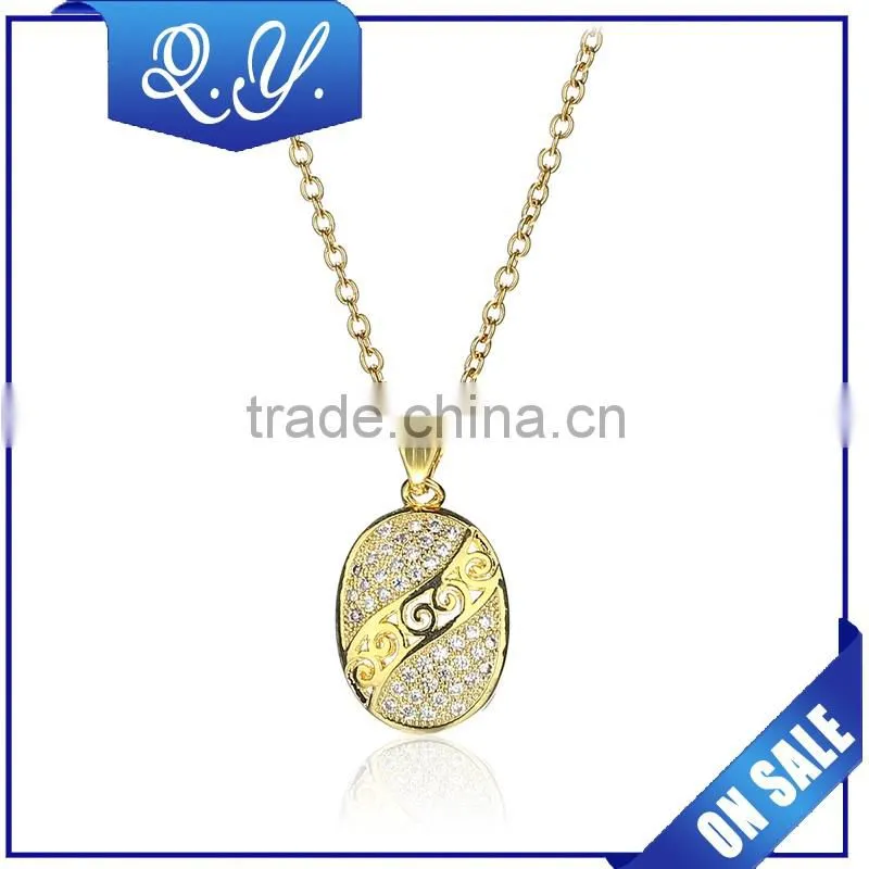 New stainless steel long chain necklace, simple pendant accessories jewelry