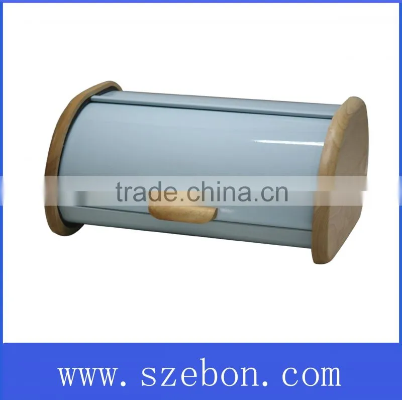 High quality color painting stainless steel bread box bread bin