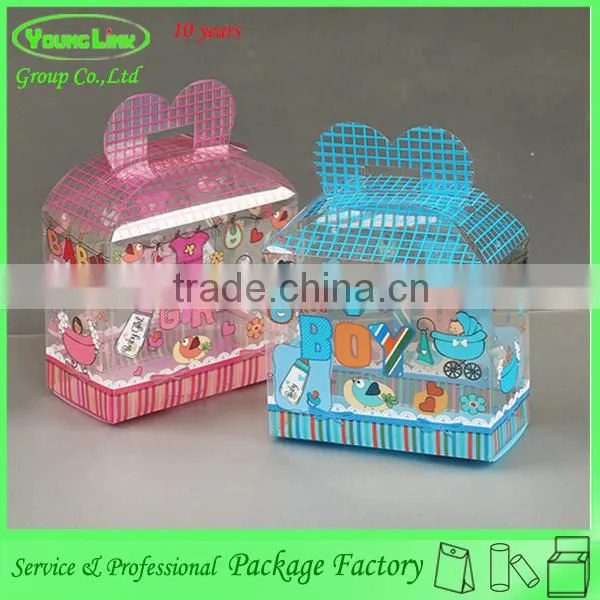 Fashion cheap plastic chocolate candy box with printing