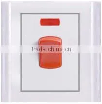 32A wall power push button switch