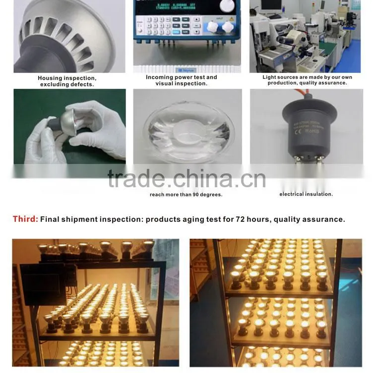 LED spotlight GU10 series 7W warm white cool white gu10 led spotlight spot bulb AC85-265V