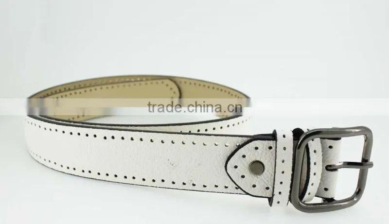 2015 Women Plain fashion PU leather jeans belt with Fuax leather and square buckles in yiwu