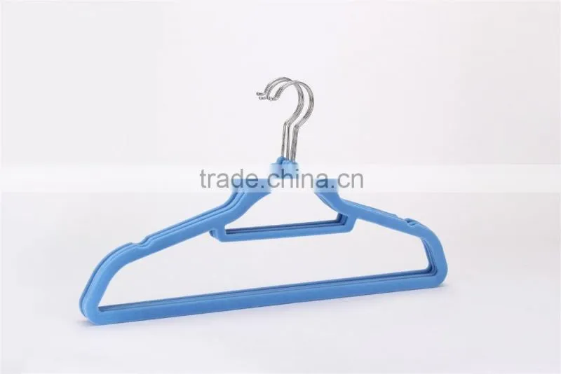 standby velvet flocked clothes hangers and racks with notches