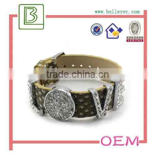 Deep Brown Real Leather Bracelet