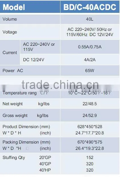 40L car fridge/ dc car freezer,portable freezer