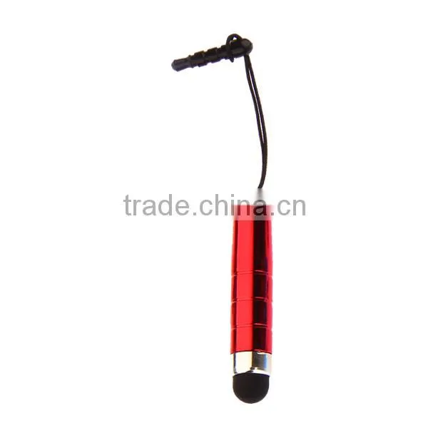 Purple Universal Touch Screen Dust Plug Tablet Stylus Pen