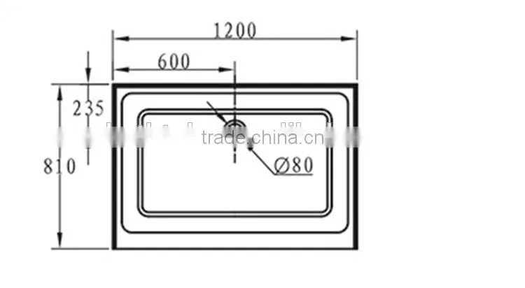 SUNZOOM usa shower base,shower pan,hot sell shower tray