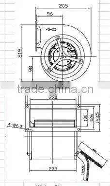PSC ECAC Blower: 205mm x 219mm x 272mm with CE and Erp 2015