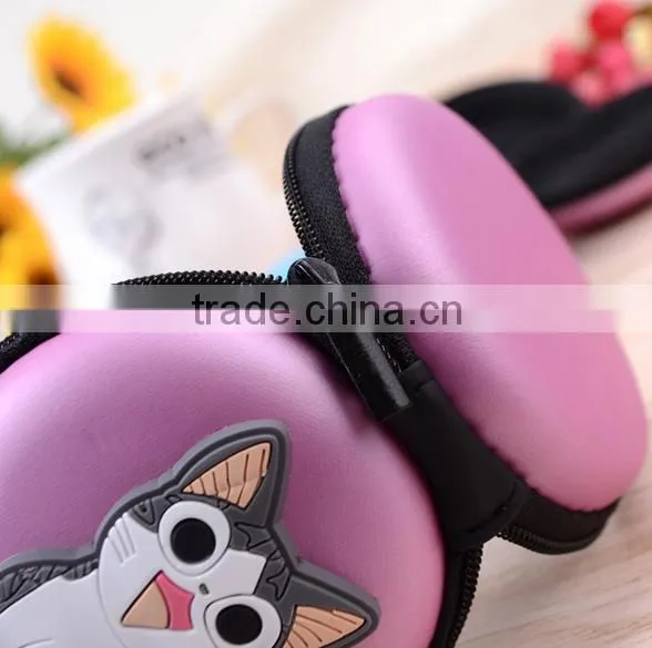 Wholesale waterproof Korean earphone key zero coin purse bag,creative zero wallet zipper bag