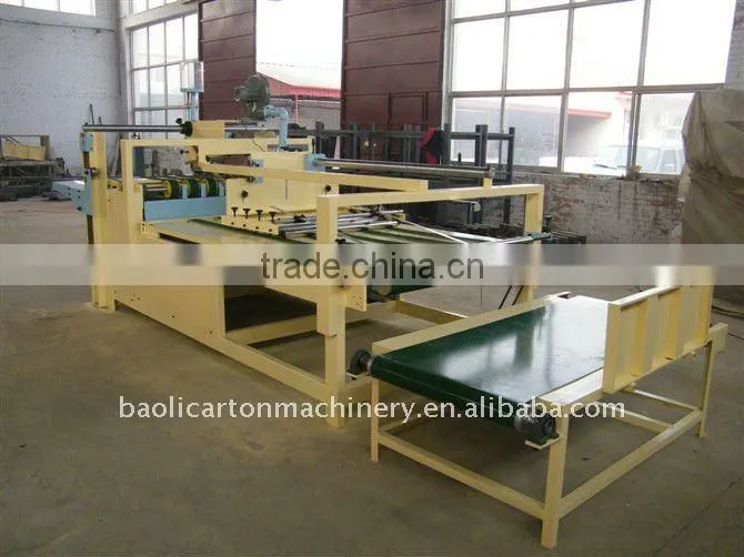 Manual folder gluer machine/Corrugated carton folding gluing machine