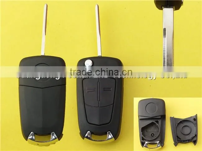 Folding Flip Remote Key Shell Case Fob 3 Button for Peugeot 307 with battery place