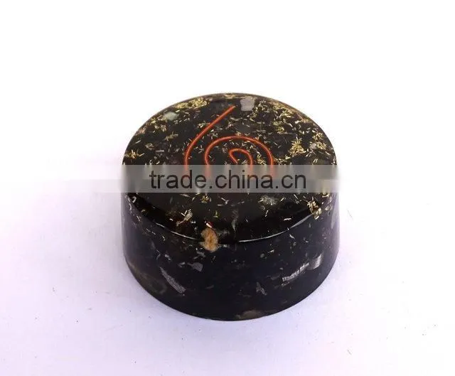 Black Tourmaline Stone Orgonite Tower Buster