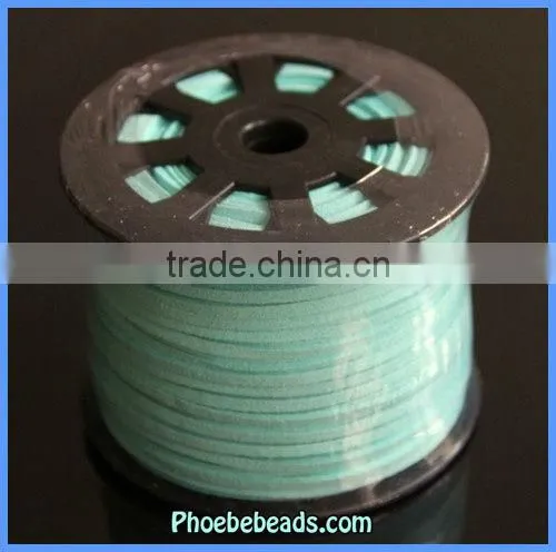 Wholesale Light Blue 2.7mm Faux Suede Lace Jewelry Cords SC-1088