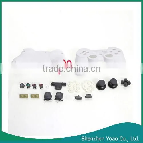 White For PS3 Wireless Controller Cover Parts 19 Packages